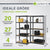 Lagerregal Basic 2er bis 8er Set 180 x 90 x 40 cm