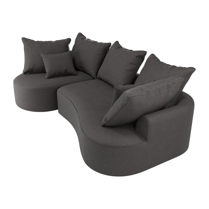 Sofa Tirano mit Ottomane & Dekokissen