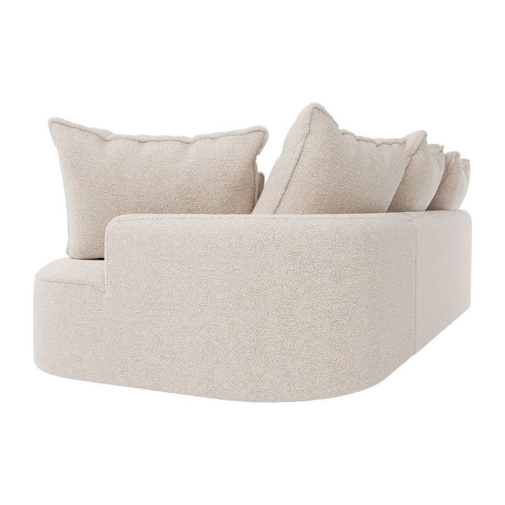 Sofa Tirano mit Ottomane & Dekokissen