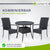 Runder Polyrattan Gartentisch Yoro