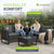 Gartenlounge für 4 Personen Santorini