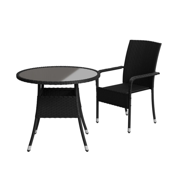 Runder Polyrattan Gartentisch Yoro