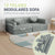Kindersofa Kayo mit Cord Bezug & Kissen