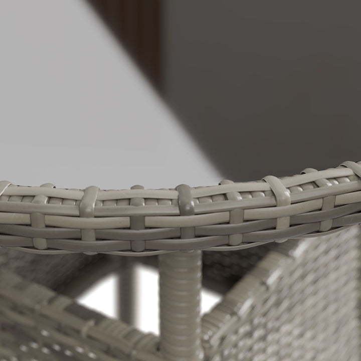 Runder Polyrattan Gartentisch Yoro