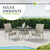 Runder Polyrattan Gartentisch Yoro