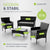 Polyrattan Sitzgruppe Fort Myers