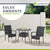 Runder Polyrattan Gartentisch Yoro
