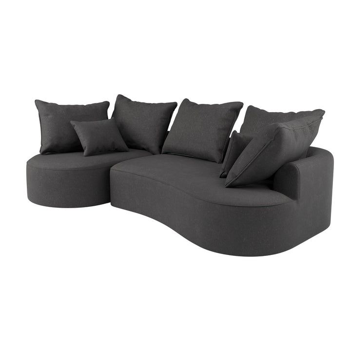 Sofa Tirano mit Ottomane & Dekokissen
