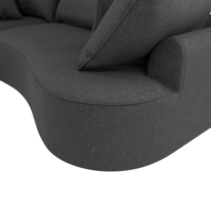 Sofa Tirano mit Ottomane & Dekokissen