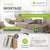 Sofa Coredo mit Cord Bezug & Dekokissen