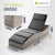 Faltbare Polyrattan Sonnenliege Lamia