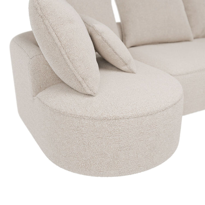 Sofa Tirano mit Ottomane & Dekokissen