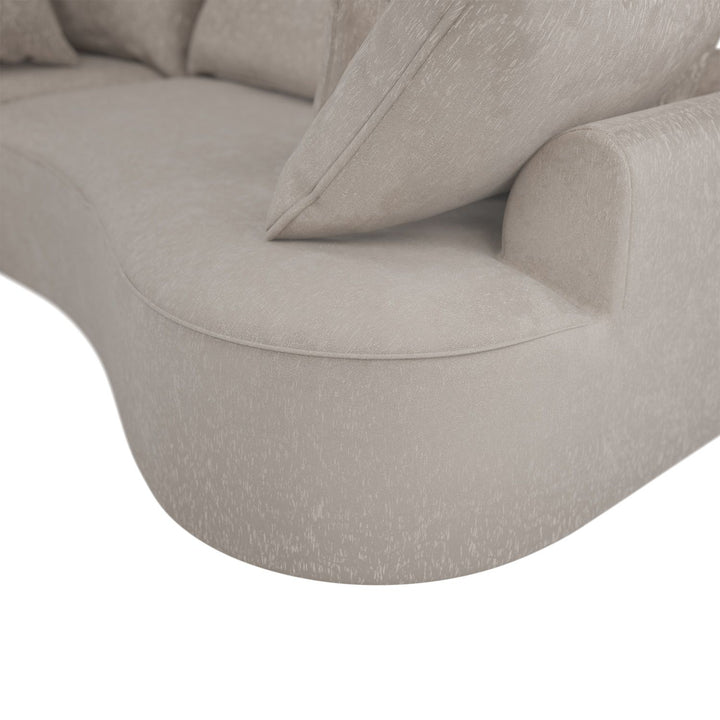 Sofa Tirano mit Ottomane & Dekokissen