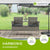 Polyrattan Sitzbank Monaco