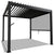 Lamellendach Tahiti 3 x 3 m inkl. 1x Seitenwand 3 m