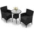 Polyrattan Balkon Set Bayamo