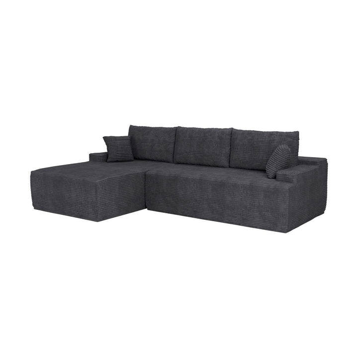 Sofa Coredo mit Cord Bezug & Dekokissen