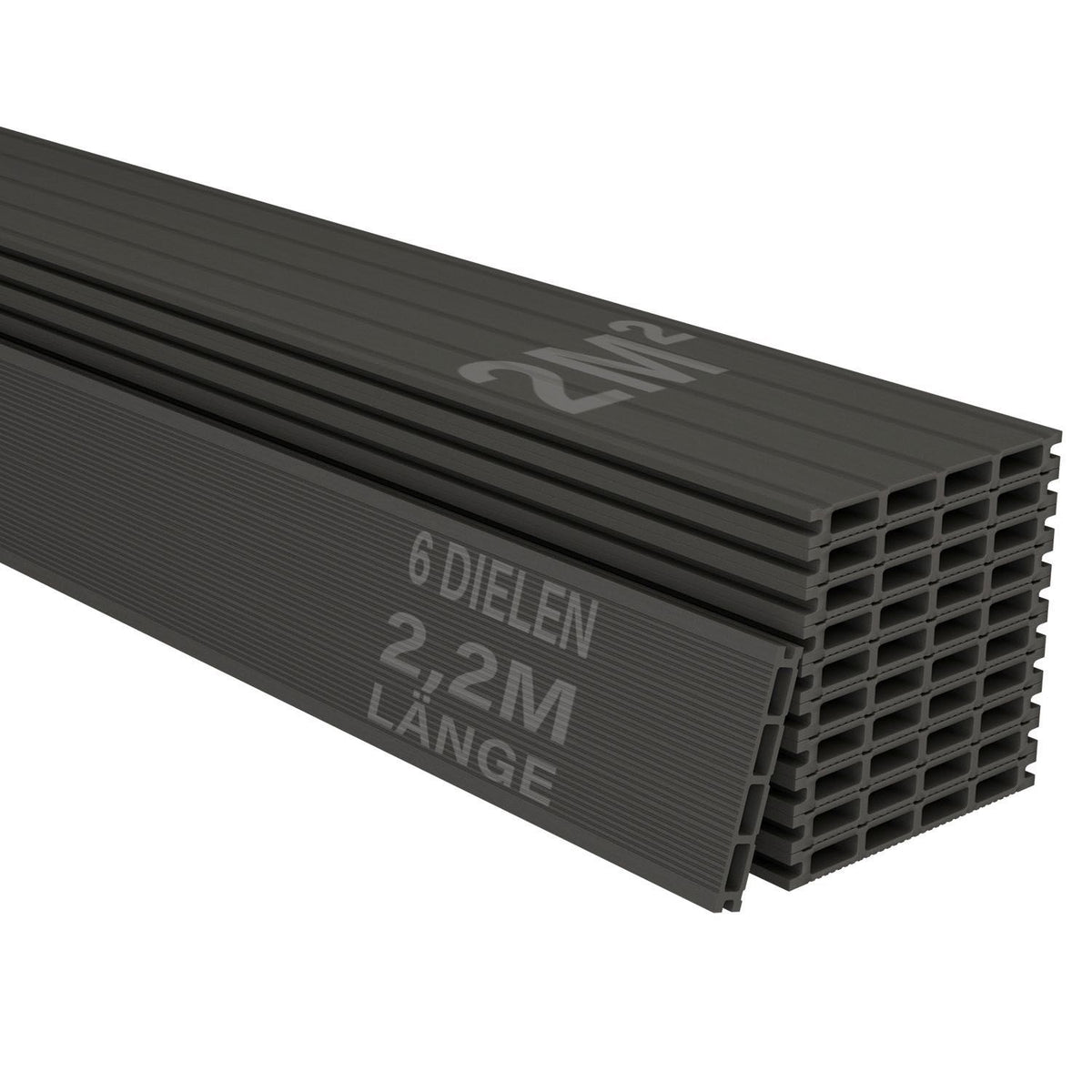 WPC Terrassendielen in Grau