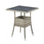 Eckiger Polyrattan Gartentisch Yoro