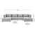 Modulares Sofa Domas XXL - Wohnlandschaft