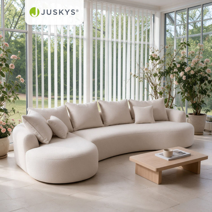 Sofa Tirano mit Ottomane & Dekokissen