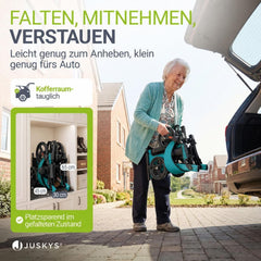 Aluminium Rollator Vital mit Sitz