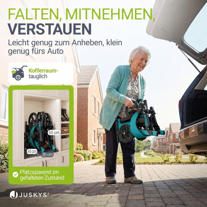 Aluminium Rollator Vital mit Sitz