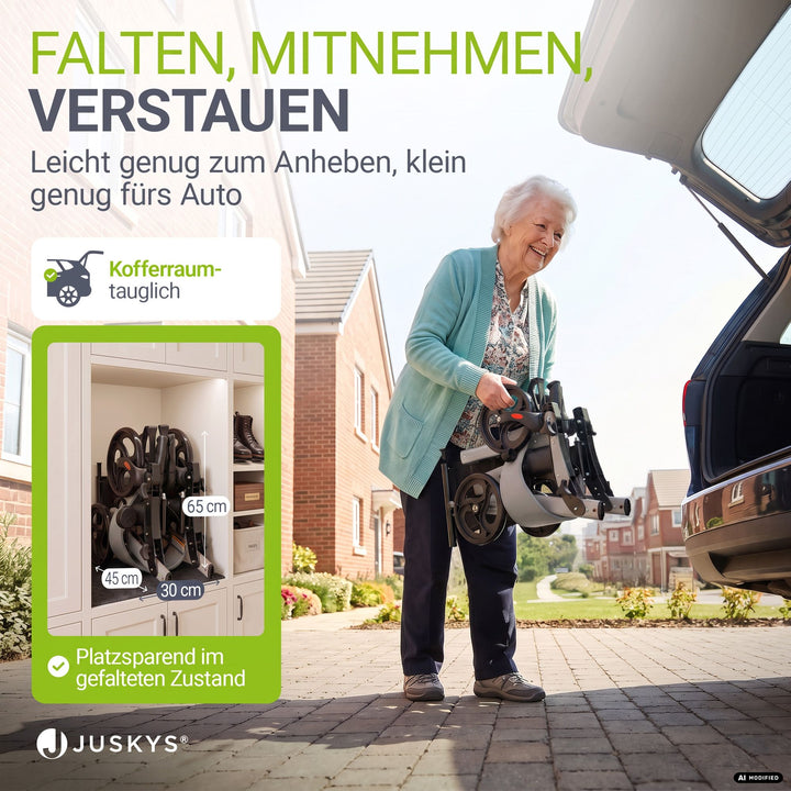 Aluminium Rollator Vital mit Sitz