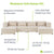 Modulares Sofa Domas XXL - Wohnlandschaft