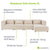 Modulares Sofa Domas XL - 4 Sitzer