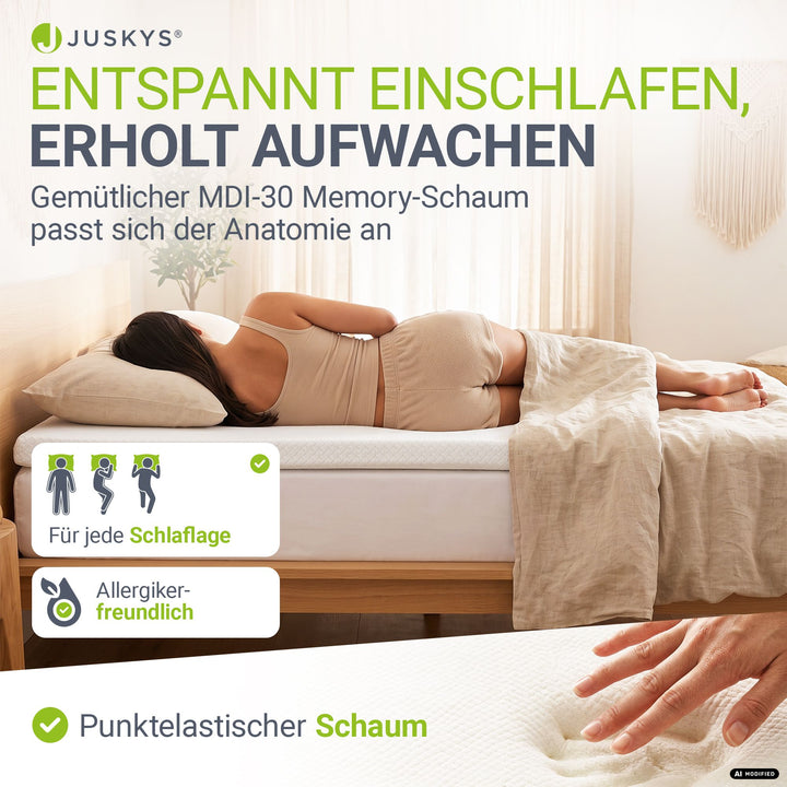 Orthopädischer Matratzentopper aus Memoryschaum
