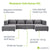 Modulares Sofa Domas XXL - Wohnlandschaft