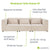 Modulares Sofa Domas M - 3 Sitzer