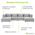 Modulares Sofa Domas XXL - Wohnlandschaft