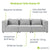 Modulares Sofa Domas M - 3 Sitzer