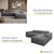 Sofa in L-Form Vals