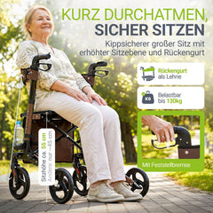Aluminium Rollator Vital mit Sitz