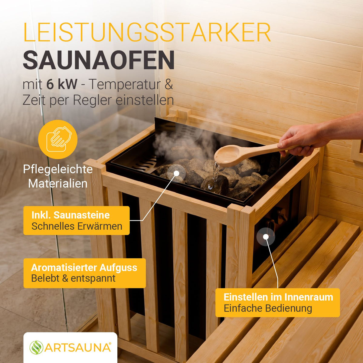 Traditionelle Sauna Vantaa - Schwarz