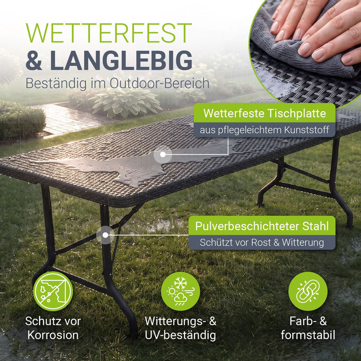 Klappbarer Gartentisch Easyfold