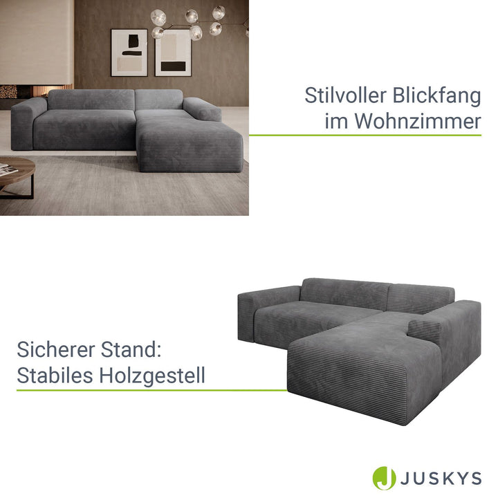 Sofa in L-Form Vals