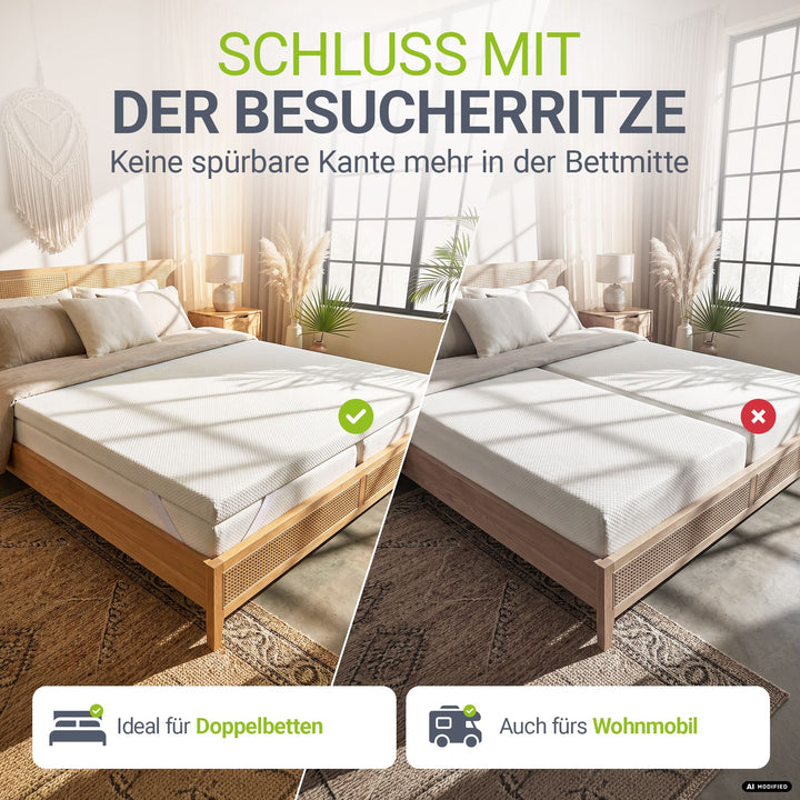 Orthopädischer Matratzentopper aus Memoryschaum