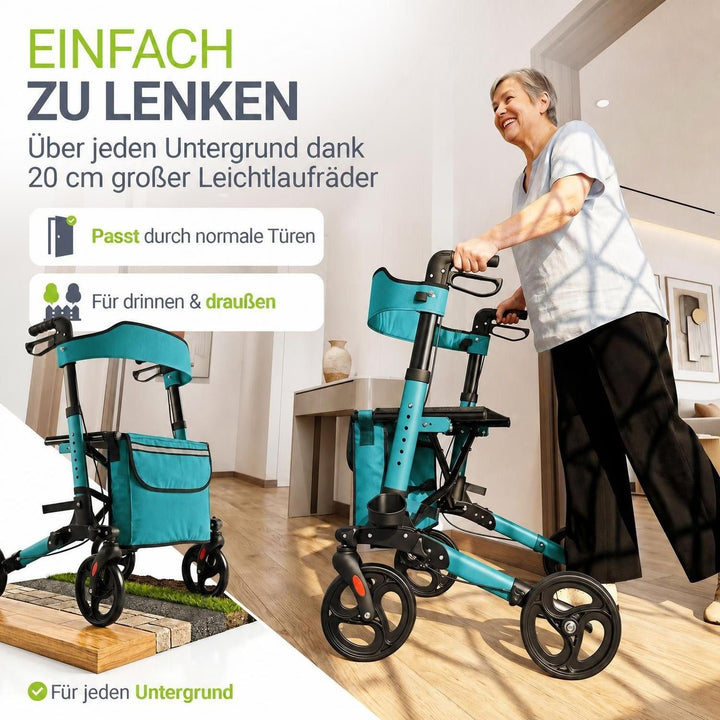 Aluminium Rollator Vital mit Sitz