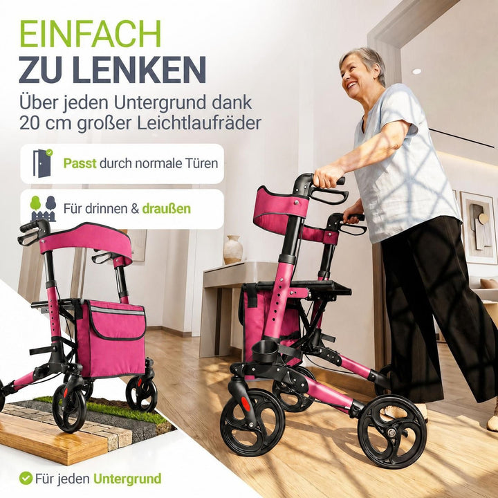 Aluminium Rollator Vital mit Sitz