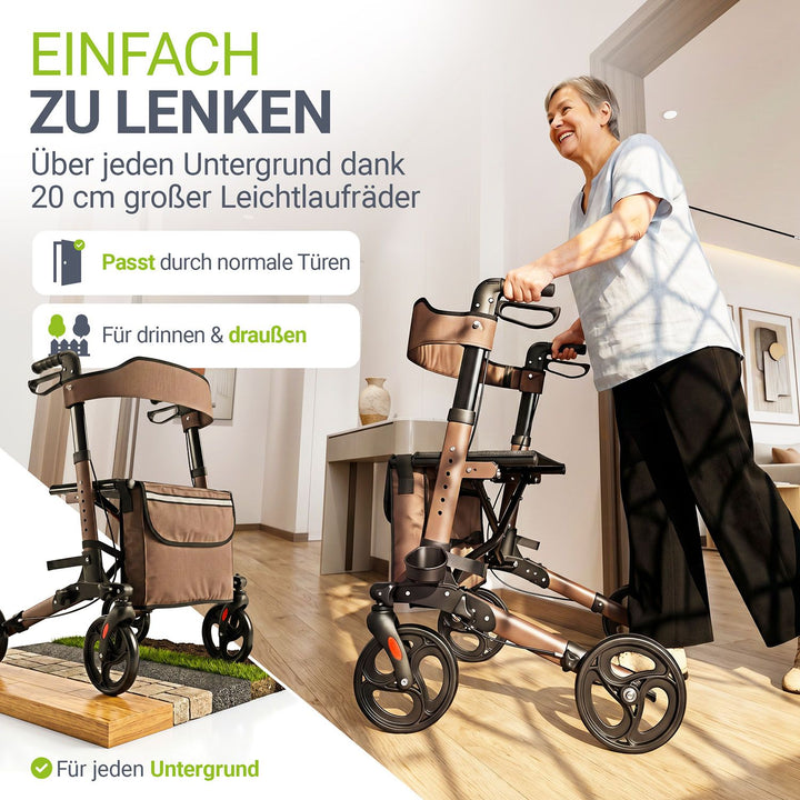 Aluminium Rollator Vital mit Sitz