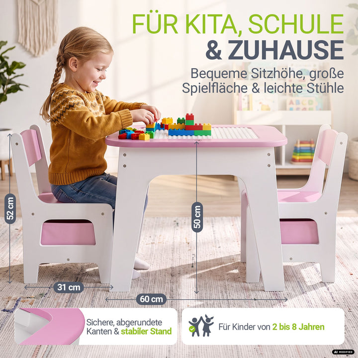 Spieltisch mit zwei Stühlen Milou
