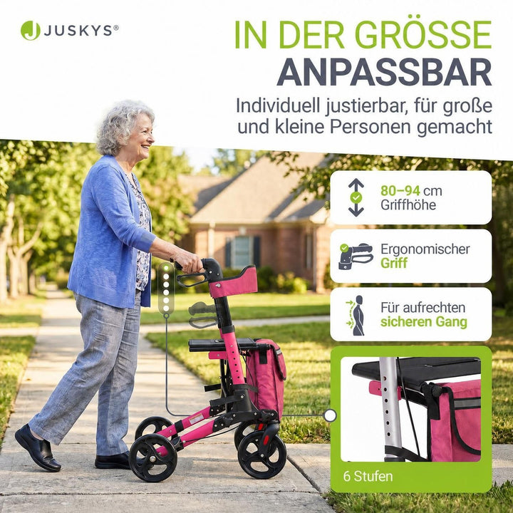 Aluminium Rollator Vital mit Sitz