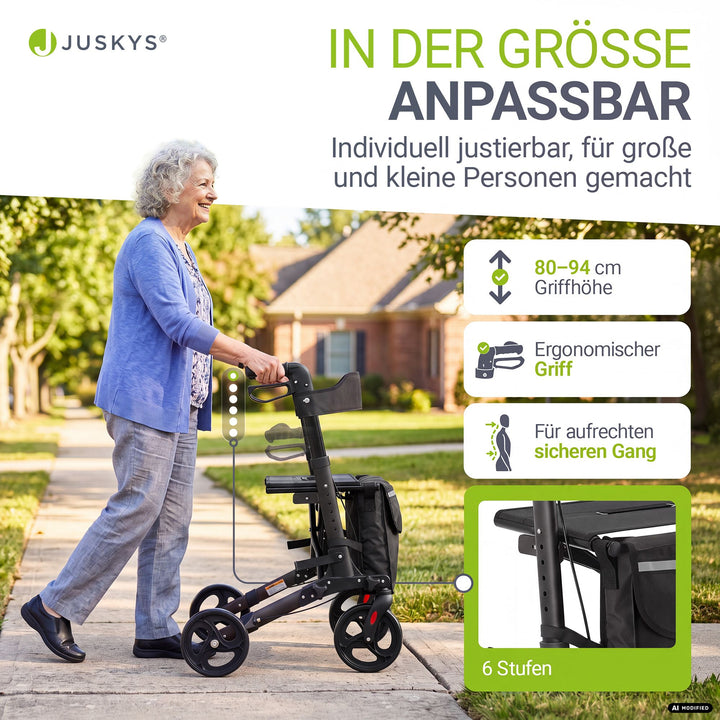 Aluminium Rollator Vital mit Sitz