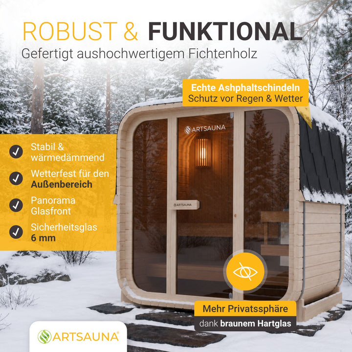 Cube Fasssauna Fjora M
