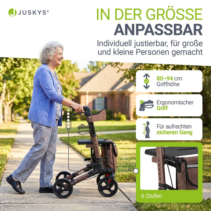Aluminium Rollator Vital mit Sitz