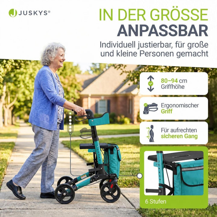 Aluminium Rollator Vital mit Sitz